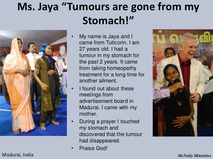 Ms. Jaya “Tumours are gone from my Stomach!” • My name is Jaya and I ...