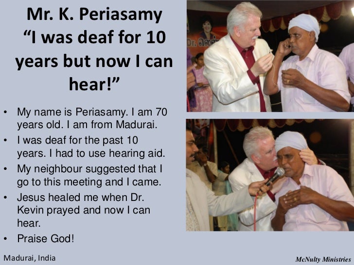 Mr. K. Periasamy “I was deaf for 10 years but now I can hear!”• My name is Periasamy. I am 70 years old. I ...