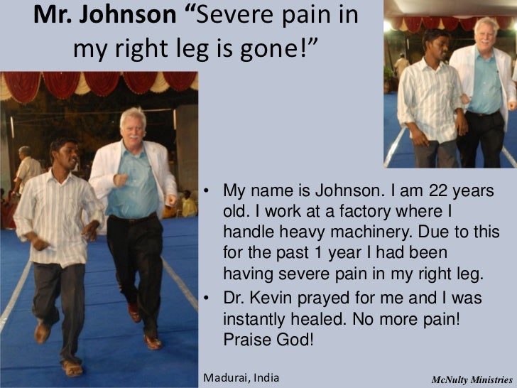 Mr. Johnson “Severe pain in my right leg is gone!” • My name is Johnson. I am 22 years old. ...