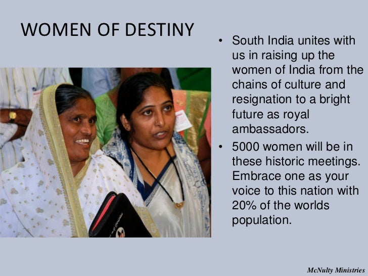 WOMEN OF DESTINY • South India unites with us in raising up the women of India f...