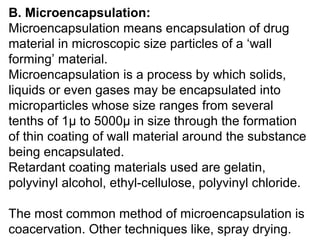 Microencapsulation Medication Advanced Drug Delivery System | PPT