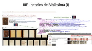 IIIF - besoins de Biblissima (I)
ecrm:P70i_is_documented_in
 