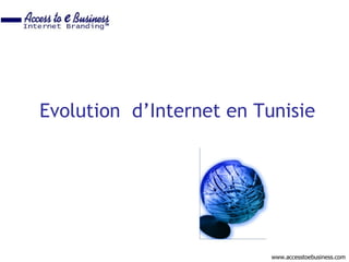 Evolution d’Internet en Tunisie




                          www.accesstoebusiness.com