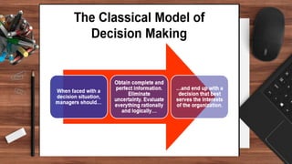 Ma ed204 The Nature of Managerial Decision Making | PPTX