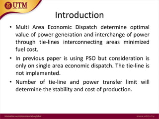 Multi Area Economic Dispatch | PDF