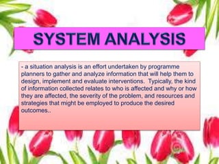 MAED Project Planning & Management_Situation Analysis | PPTX