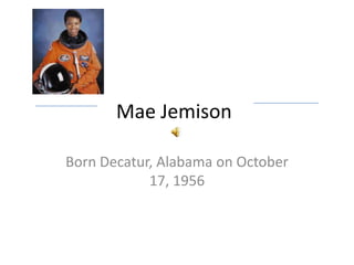 Mae jemison 2.0 | PPT