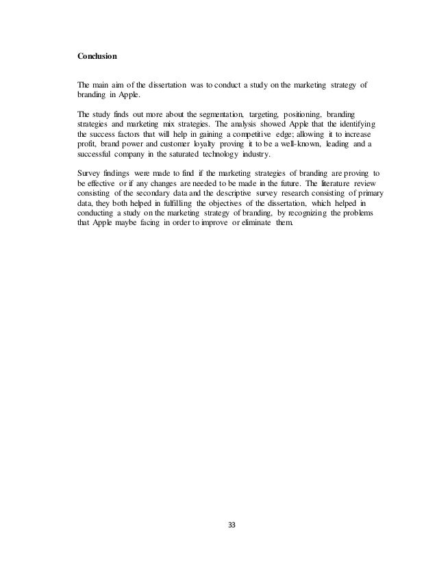Apple brand loyalty dissertation