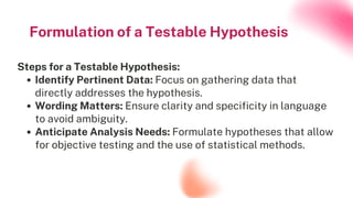 RESEARCH HYPOTHESIS FOR THE MAELT PROGRAM | PDF