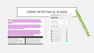 CÓMO DETECTAR EL PLAGIO
 