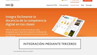 INTEGRACIÓN MEDIANTE TERCEROS
 