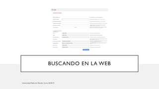 BUSCANDO EN LA WEB
 