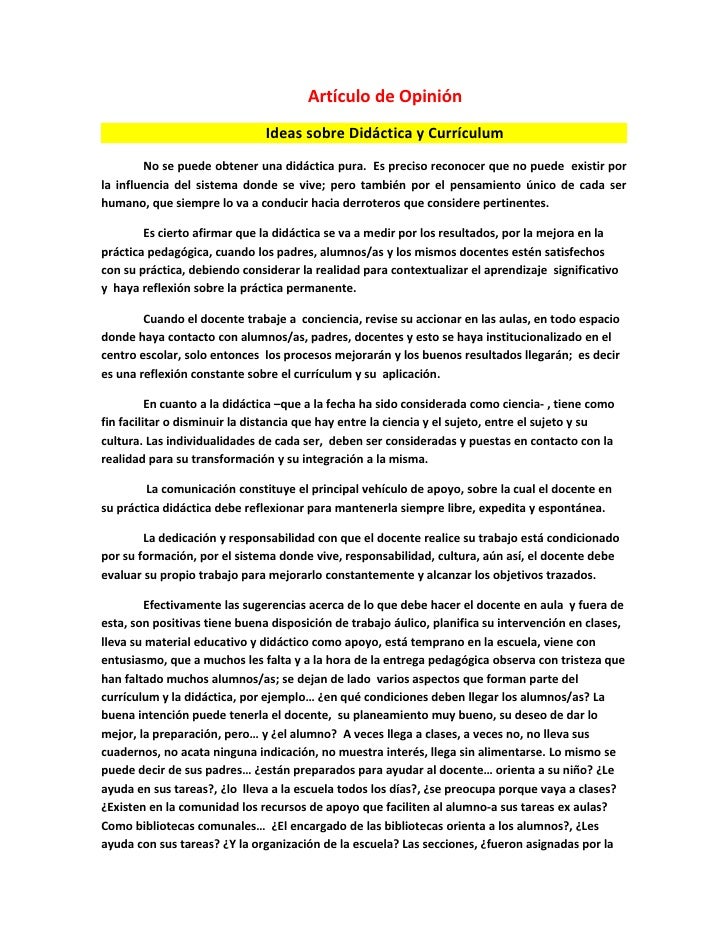 Maestria 1 Curriculum De La Educacion Superior ArtíCulo De OpinióN