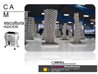 C A MManufactura auxiliada por computadoraesculturaADICION