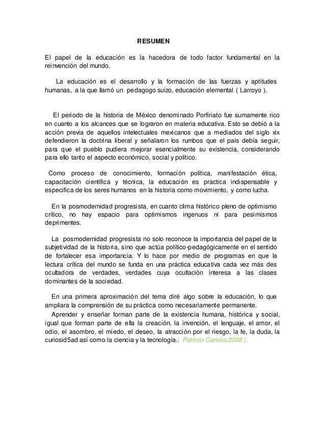 Educación en el porfiriato