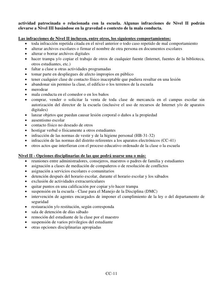 Maestria Reglamento Interno Conducta Escolar
