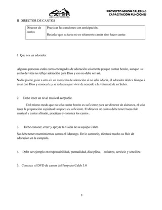 Maestro de ceremonia y canto