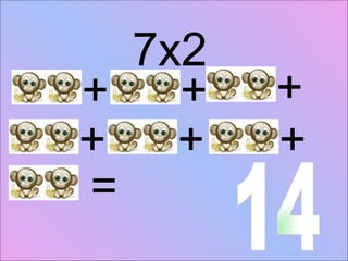 7x2 + + + + + + = 14 