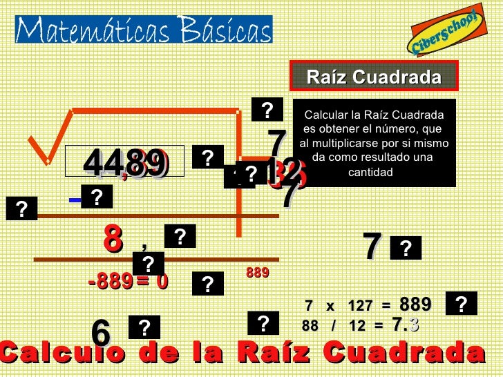 Cual Es La Raiz Cuadrada De 0