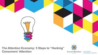 The Attention Economy: 5 Steps to “Hacking”
Consumers’ Attention
 