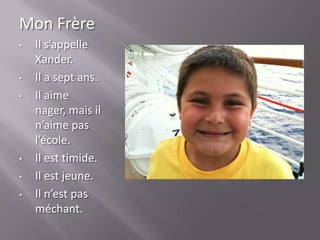 Elle n’estgrosse.Mon PèreIl s’appelle Alexander.