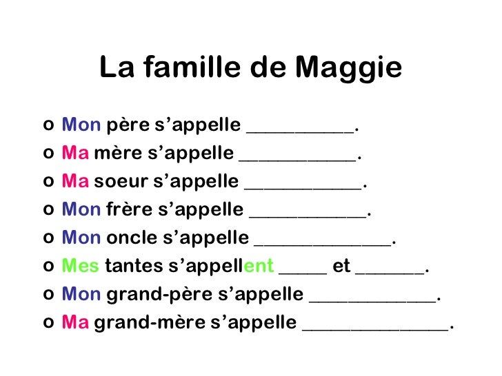 Ma famille