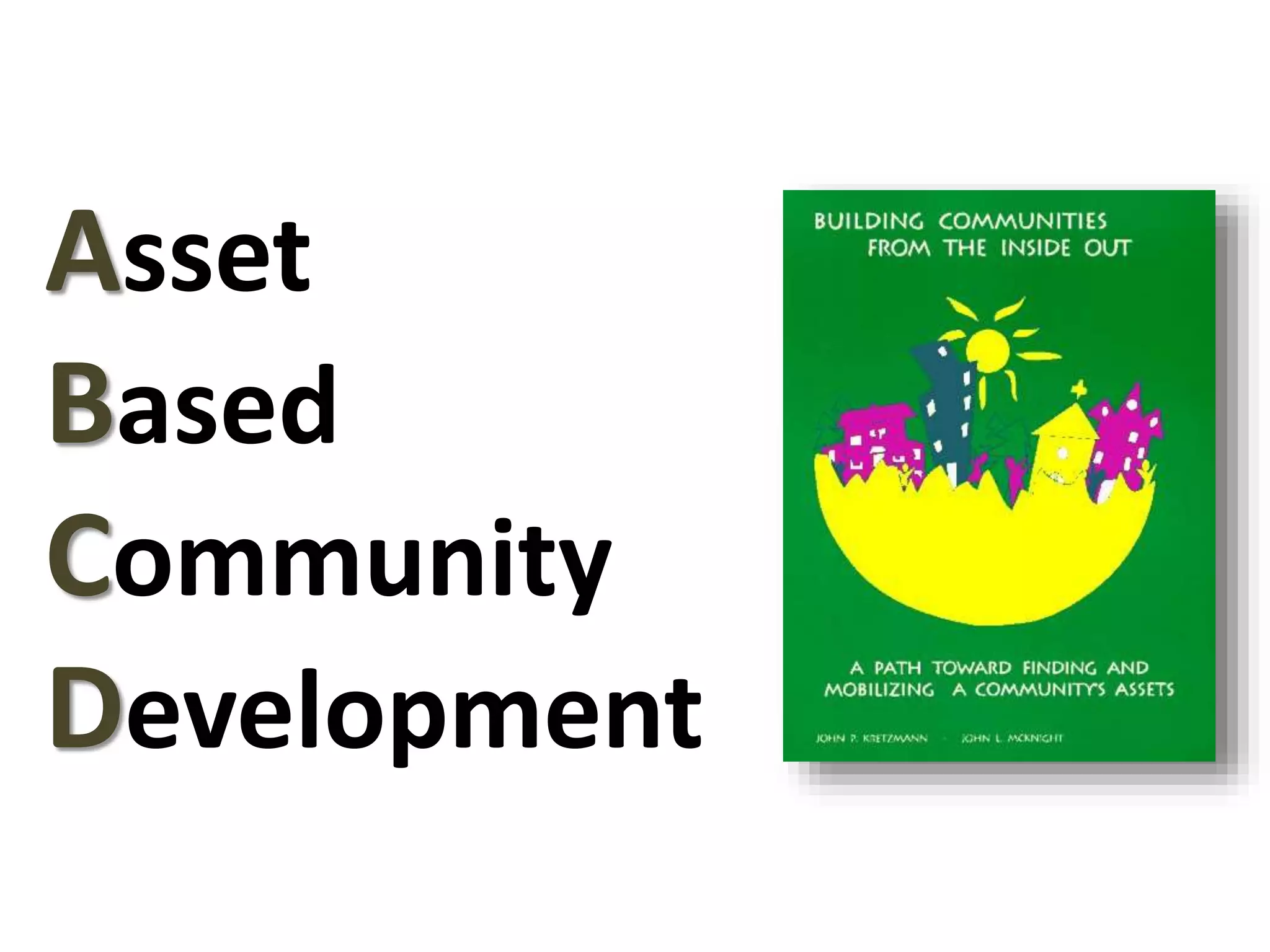 Asset 
Based 
Community 
Development 
 