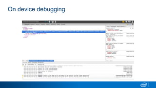 On device debugging
 
