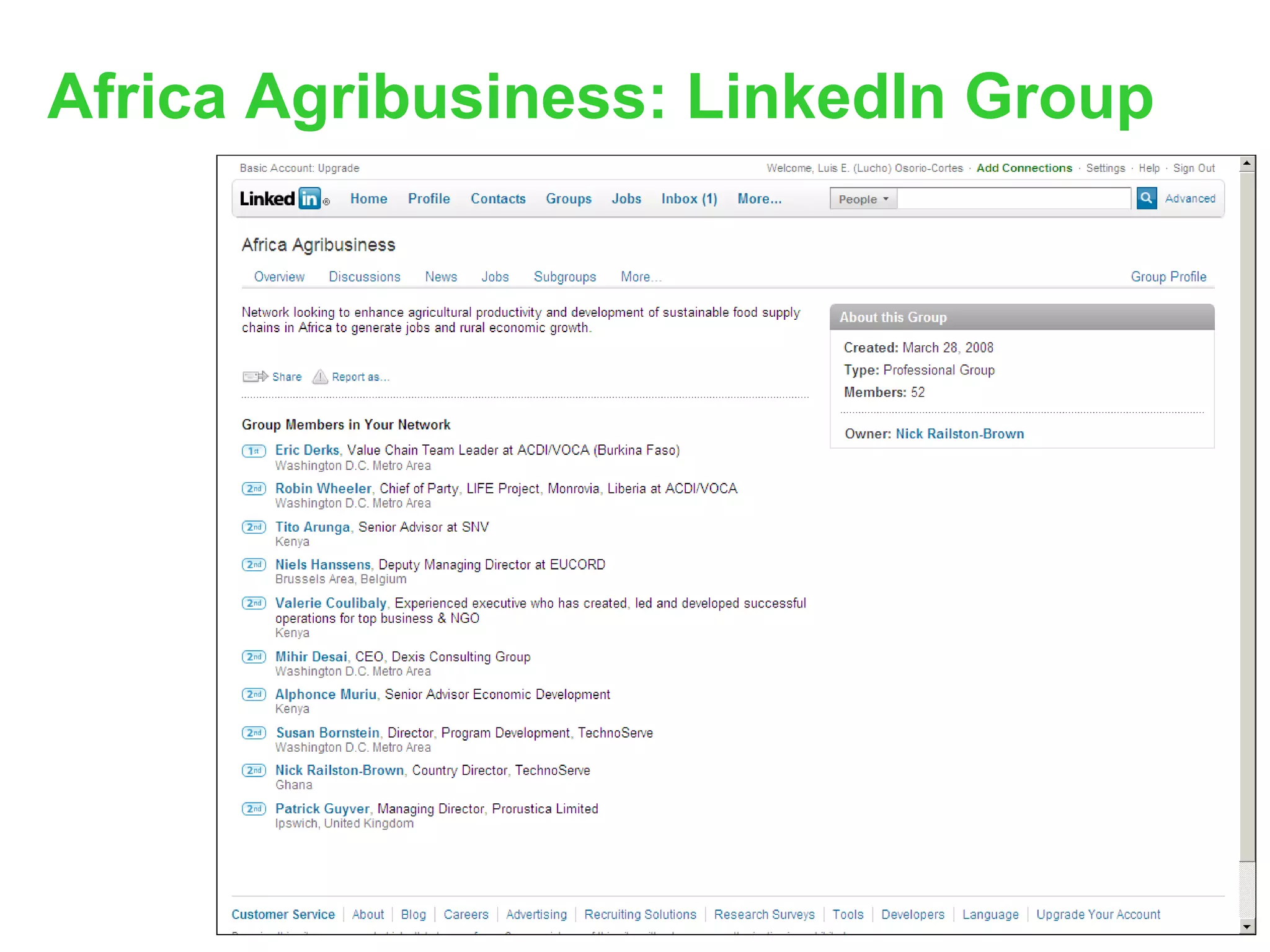 Africa Agribusiness: LinkedIn Group 