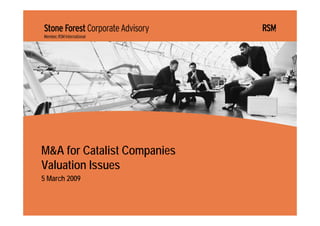 M&A for Catalist Companies
Valuation Issues
5 March 2009
 