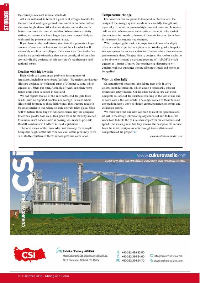 STORAGE Bentall Rowlands Storage Systems Limited talks grain storag…