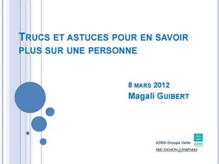 Magali Guibert de Eric Salmon & Partners