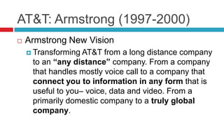 AT&T: Twenty Years of Change Case Analysis | PPTX