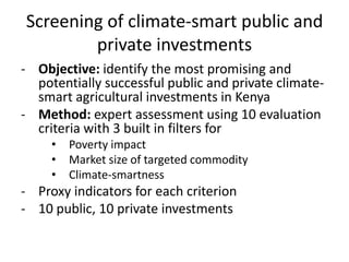 Magambo Developing NAMA Kenya agriculture july 2012
