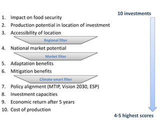 Magambo Developing NAMA Kenya agriculture july 2012