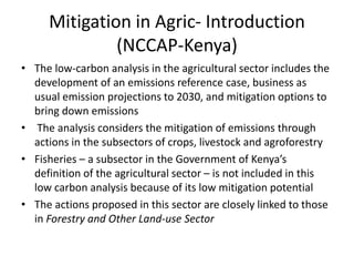 Magambo Developing NAMA Kenya agriculture july 2012