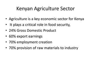 Magambo Developing NAMA Kenya agriculture july 2012