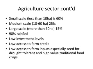 Magambo Developing NAMA Kenya agriculture july 2012