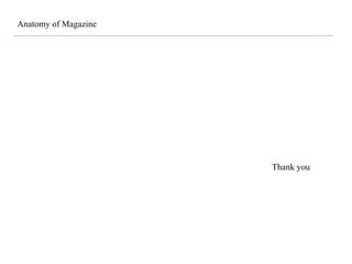 Anatomy of Magazine
Thank you
 