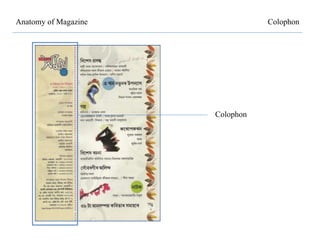 Anatomy of Magazine Colophon
Colophon
 