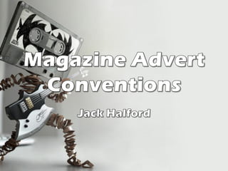 Magazine Advert Conventions