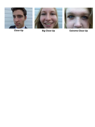 Extreme Close-UpClose-Up Big Close-Up
 