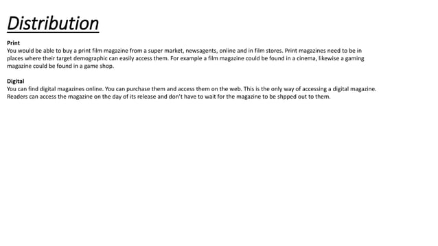 Magazine assignment | PPT