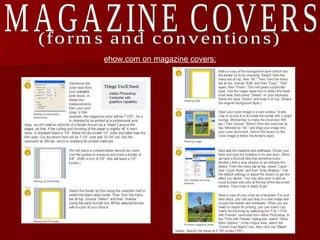 MAGAZINE COVERS (forms and conventions) ehow.com on magazine covers: 