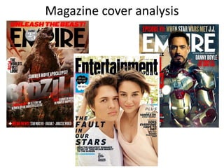 Magazine cover analysis
 