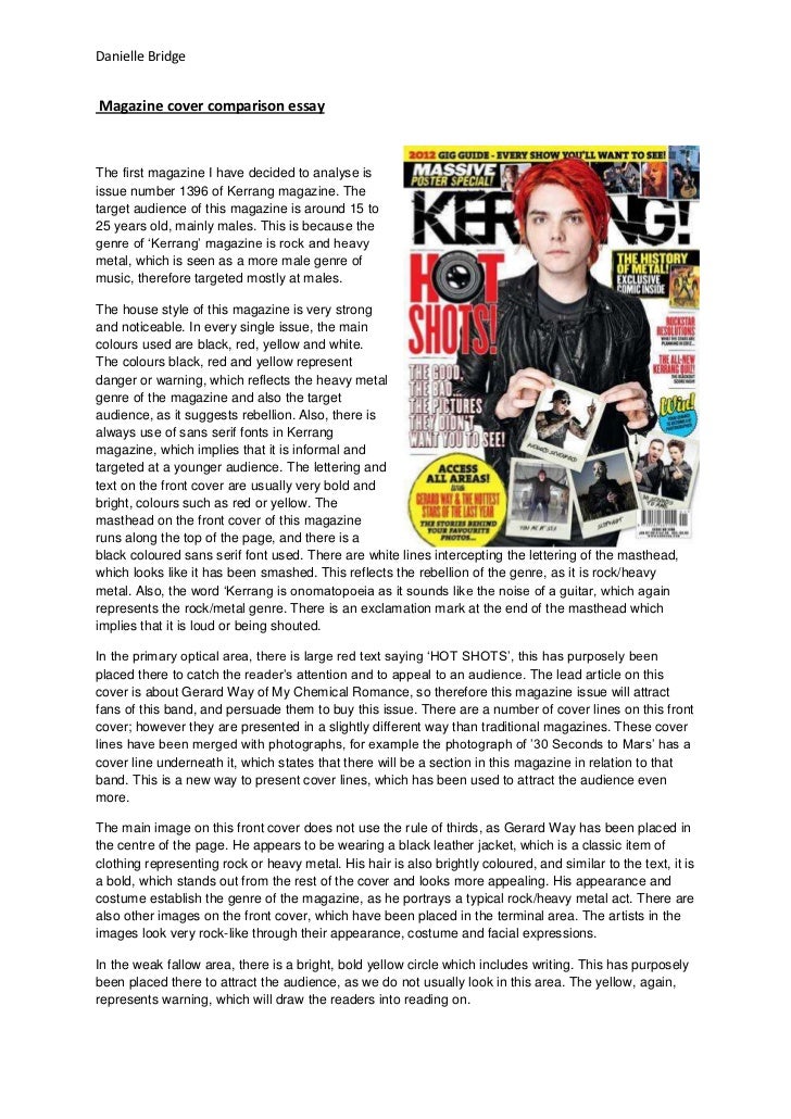essay on magazine