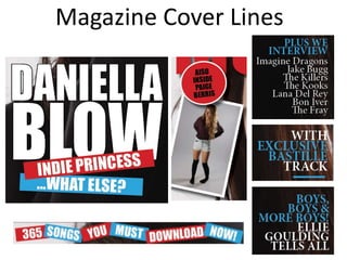 Magazine Cover Lines
 