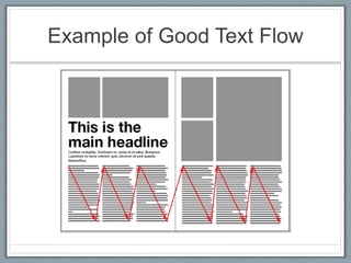 Example of Good Text Flow
 