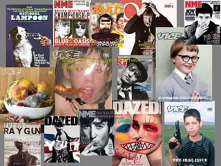 Magazine front covers that have inspired me  