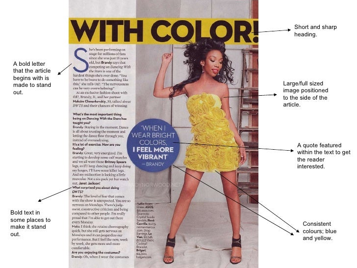 Magazine Headline and Newspaper Analysis K.Brett Magazine Headline and Newspaper Analysis K.Brett